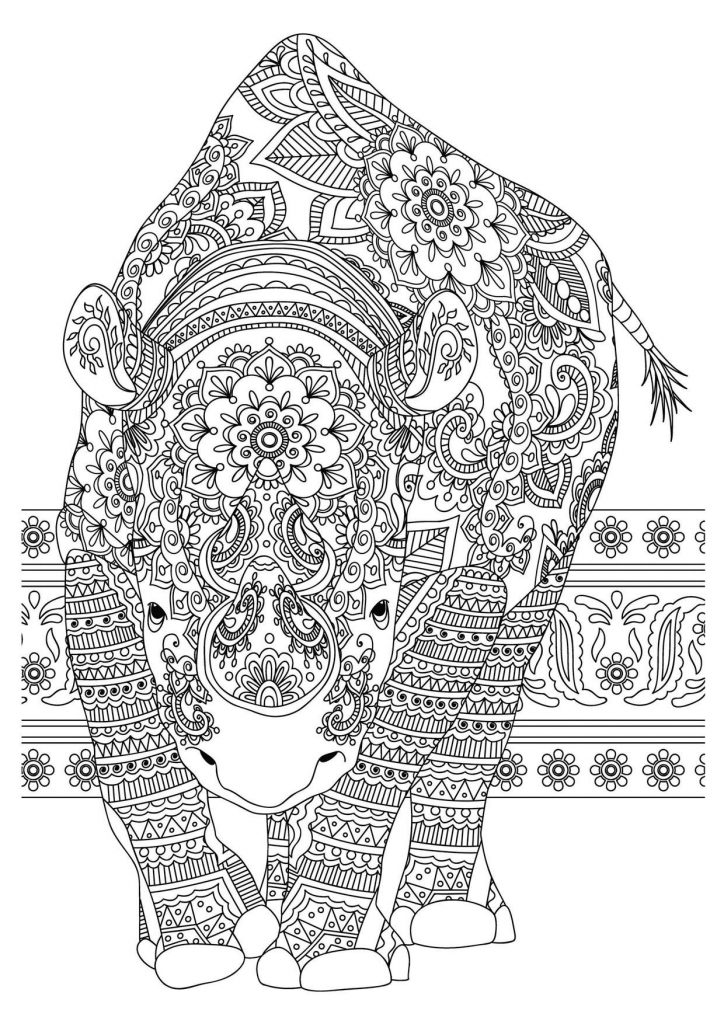 One of Nigel's intricate illustrations for his colouring book work