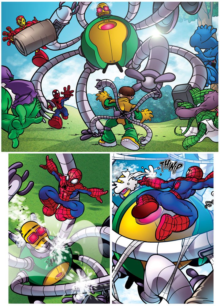 One of Nigel's final pages for Panini's Spider-Man and Friends, published in 2011.
