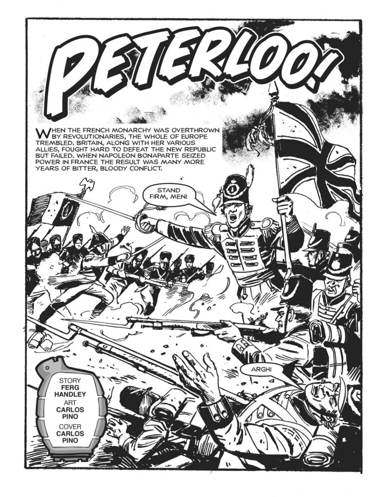 Commando Issue 4843 - Peterloo! - art by Carlos Pino
