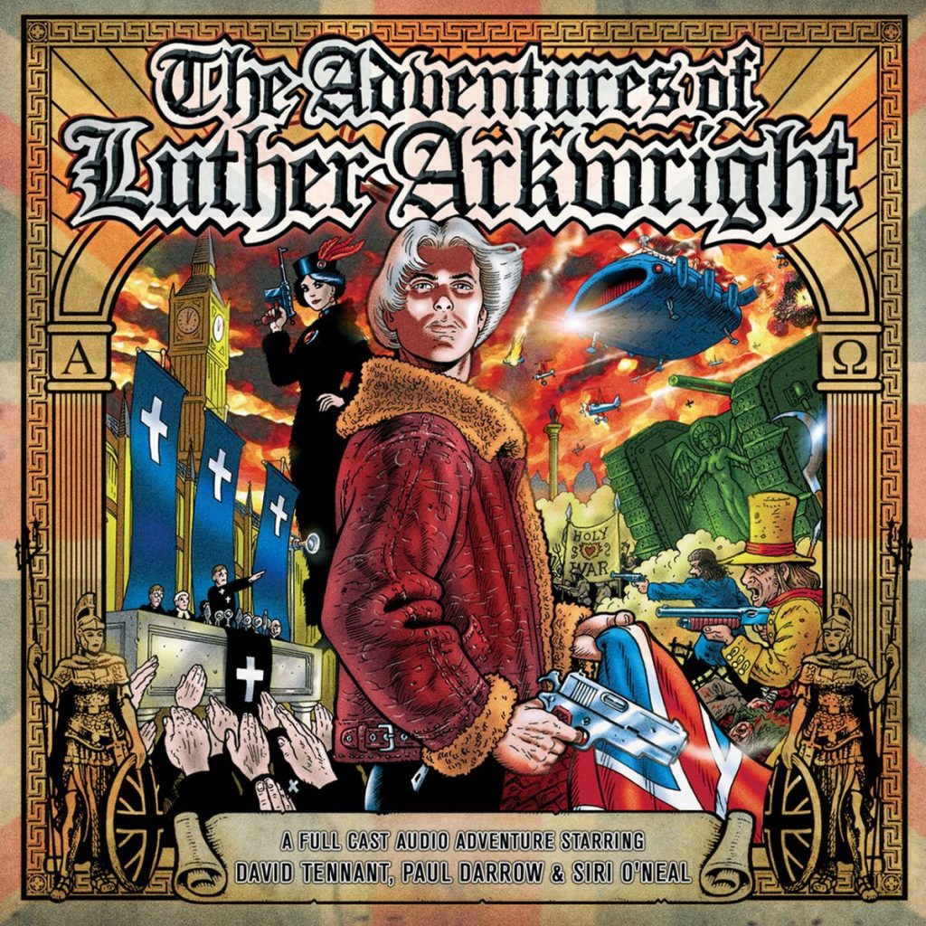 The cover of Adventures of Luther Arkwright audio drama, starring David Tennant as the multiverse-spanning warrior