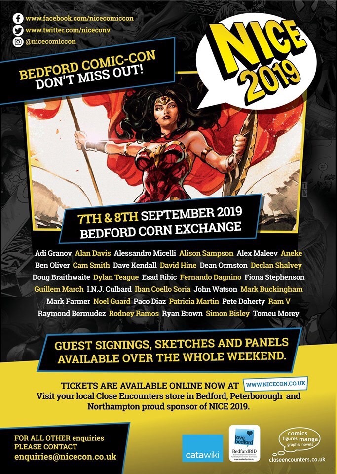 NICE Bedford Comic-Con 2019 Poster