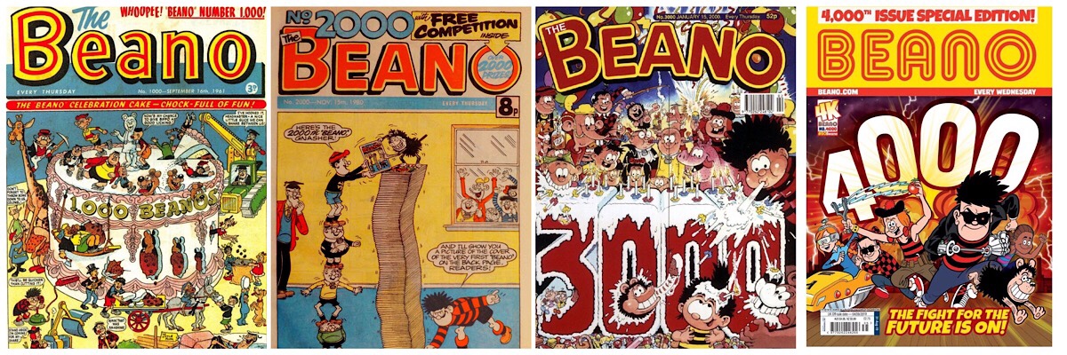Beano one thousand issues montage