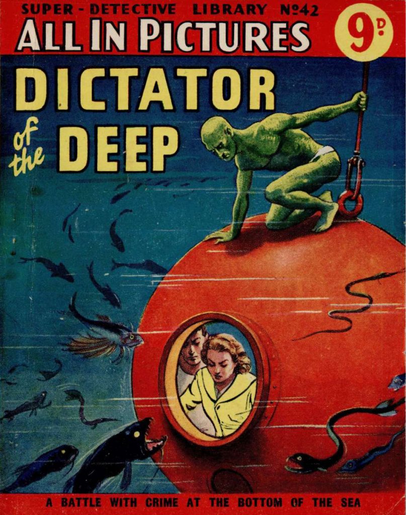 "Paul Darrow" debuts in Super Detective Library Issue 42 - Dictator of the Deep
