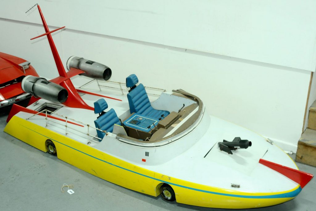 The speedboat prop used in scenes from Gerry Anderson's The Investigator pilot. Image: Vectis