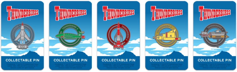  Vice Press Thunderbirds enamel pin badges designed by Florey