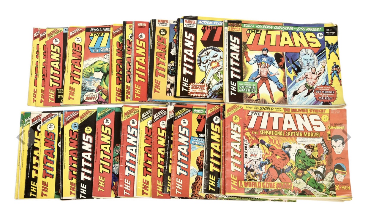 Marvel UK The Titans Bronze Age Comics 1975 #2,-12, 14-19
