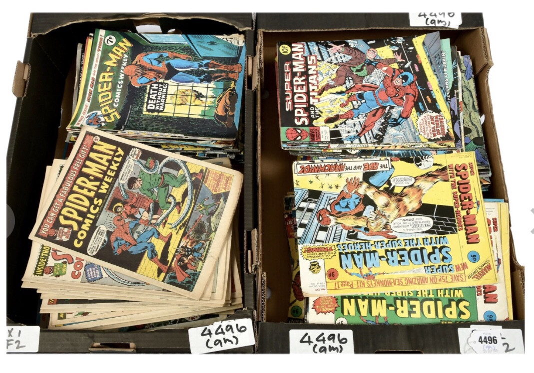 Marvel UK Spider-Man Comics Weekly Bronze Age Comics 1973 