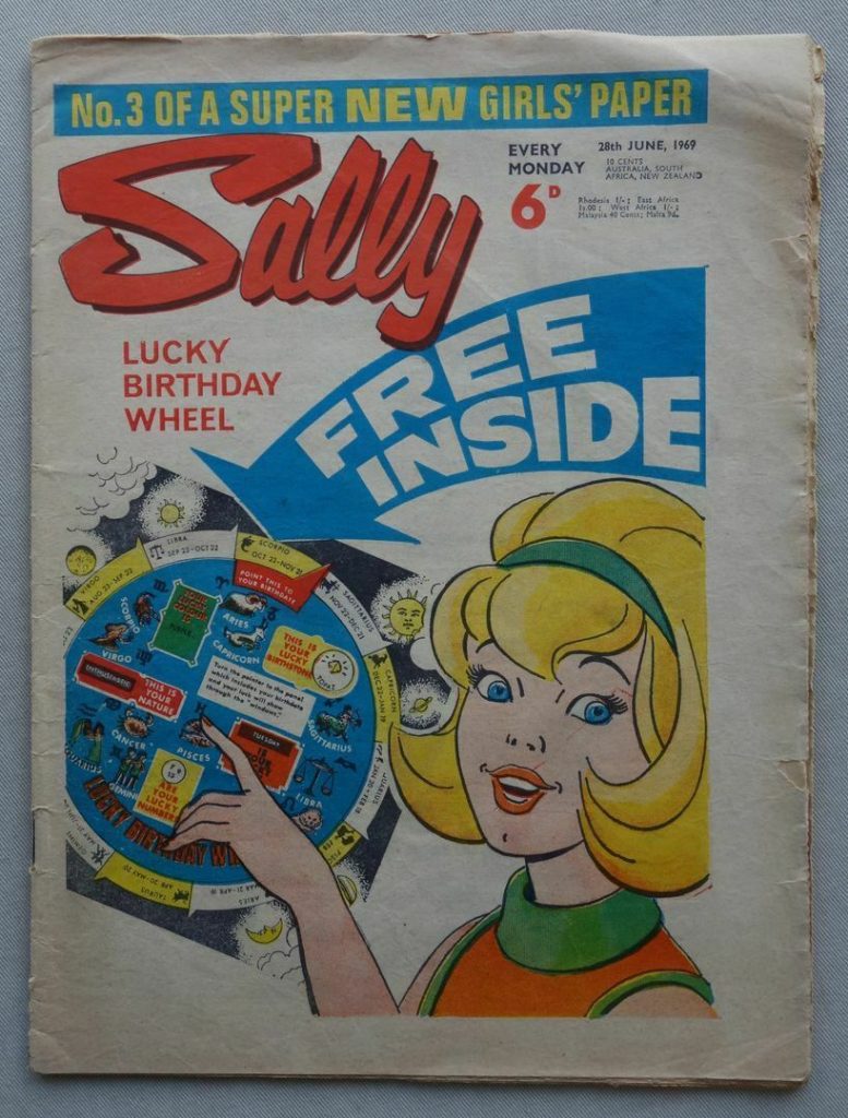 Sally Issue 3, cover dated 28th June 1969