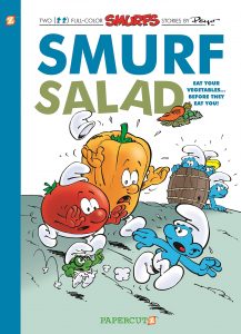 Out this week from Papercutz - Smurf Salad, the 26th English language album from the US publisher
