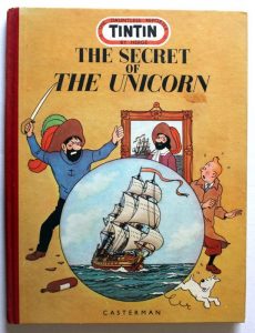Tintin - The Secret of the Unicorn - 1952 English edition published by Casterman
