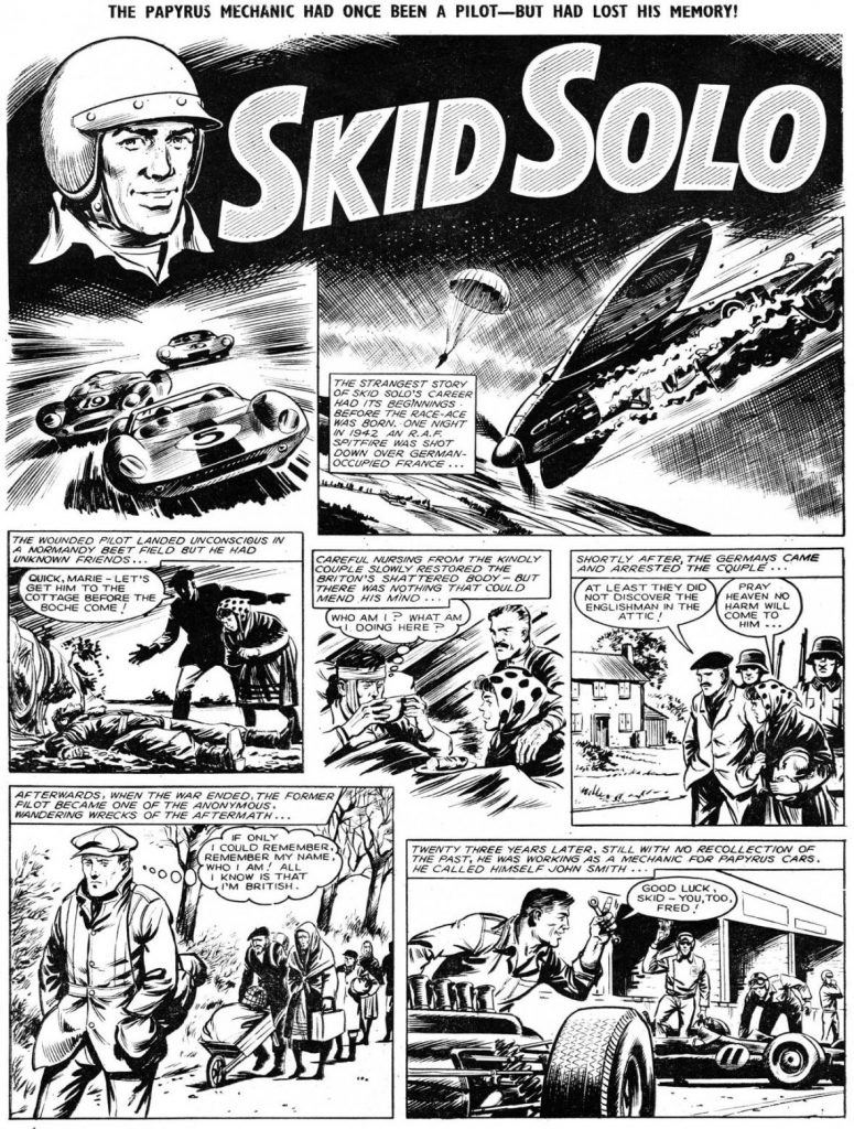 An unusual “Skid Solo” episode published in Tiger in 1965. Copyright Rebellion Publishing Ltd