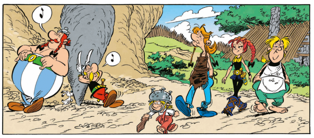 Some of the cast of "Asterix and the Chieftain's Daughter". Image: Albert René editions