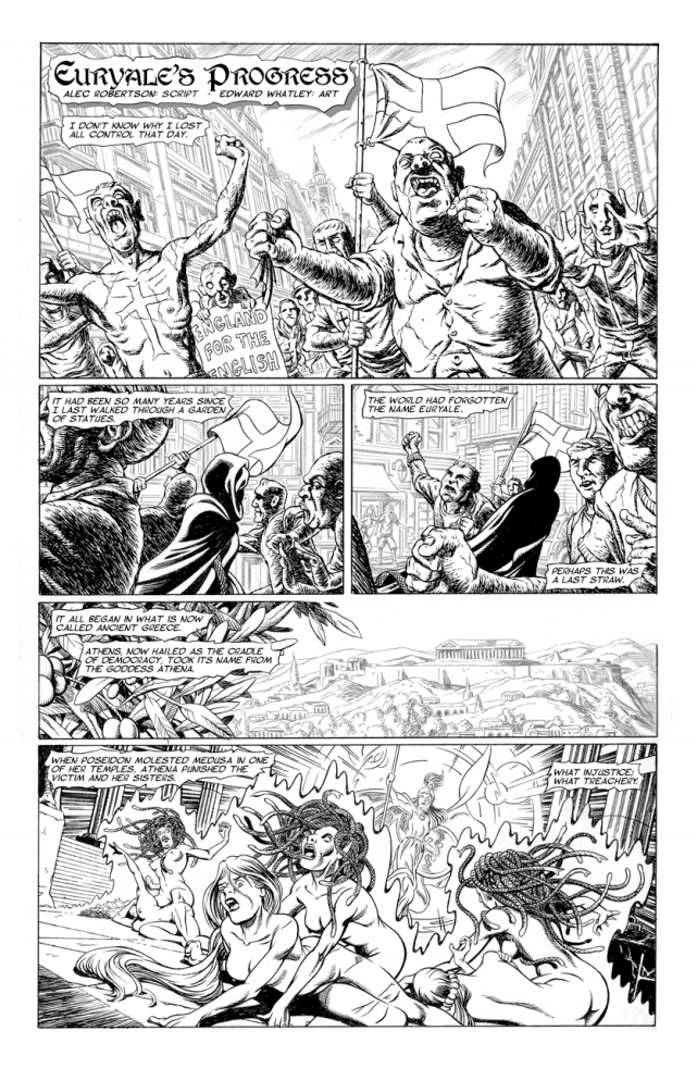 Something Wicked 2019 - Euryale's Progress by writer Alec Robertson, artist and letterer Edward Whatley