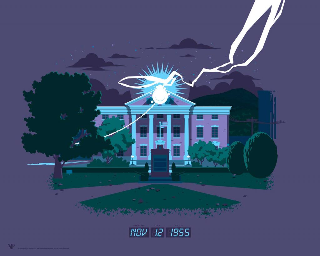 Back to the Future Clocktower poster by Florey.