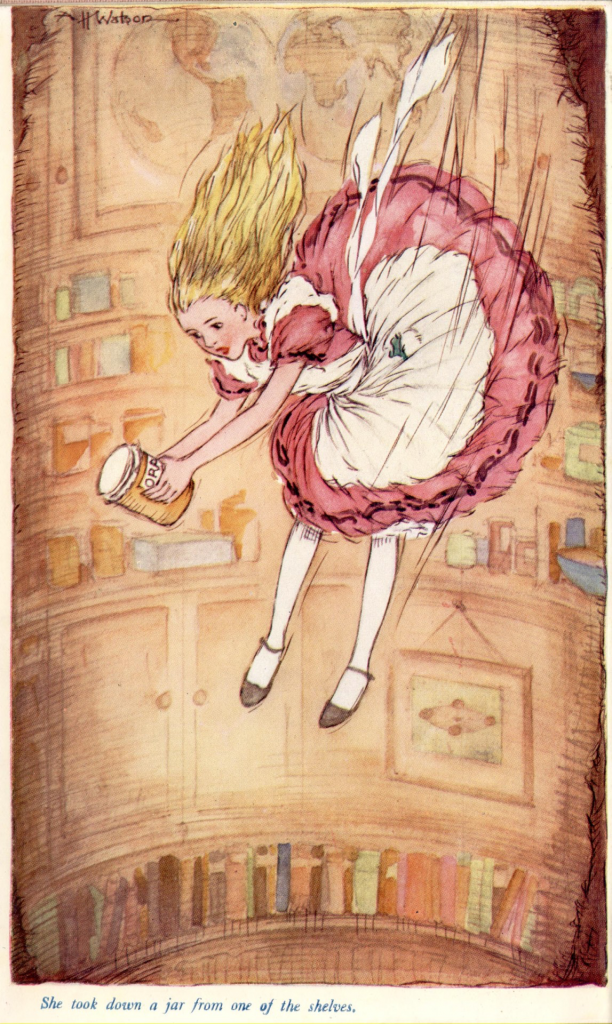 Alice's Adventures in Wonderland, and Through the Looking-Glass by Lewis Carroll, illustrated by A. H. Watson