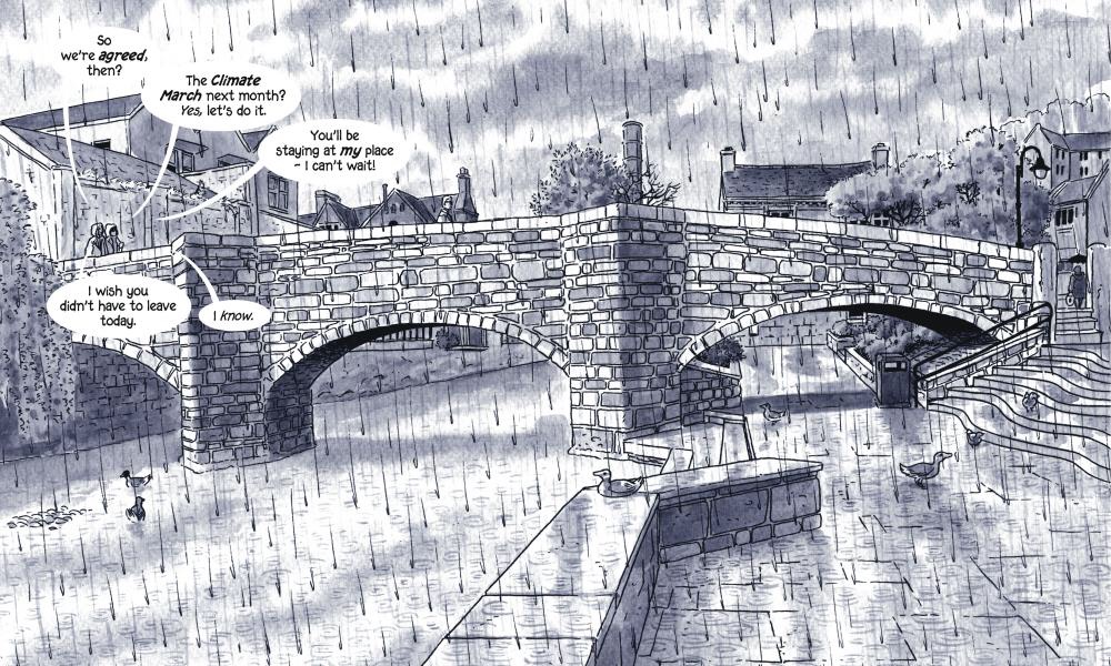 Rain by Mary and Bryan Talbot - Sample Art