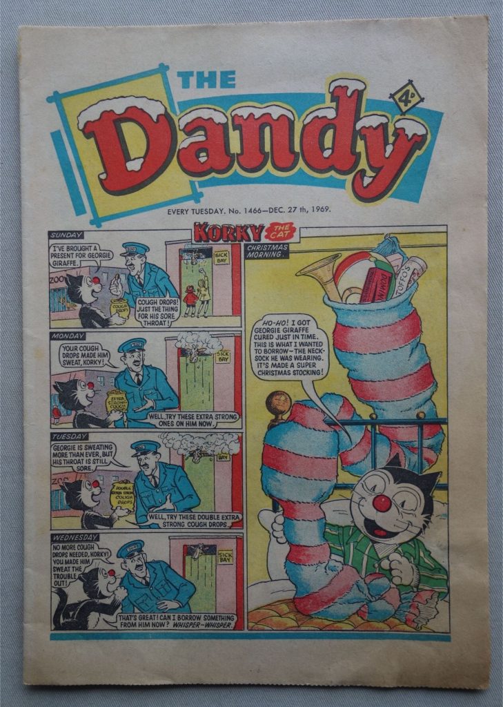 The Dandy 1466 - cover dated 27th December 1969