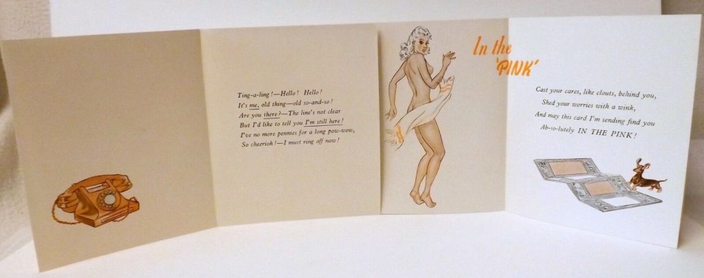 Daily Mirror "Jane" Greeting Cards by Norman Pett