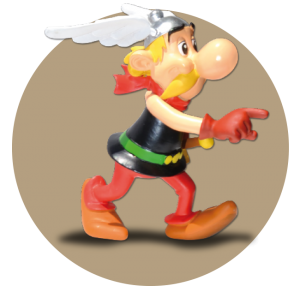 Premium subscribers to the planned Asterix: The Ultimate Collection would also receive additional items such as this Asterix figure