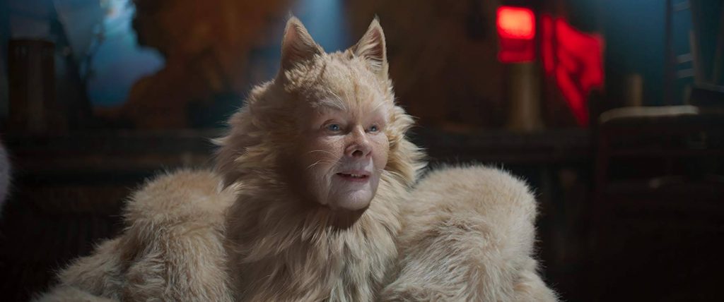 Dame Judy Dench as Deuteronomy in Cats. Image: Universal Pictures
