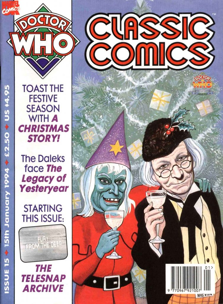 Doctor Who Classic Comics Issue 15 - cover by Bill Mevin