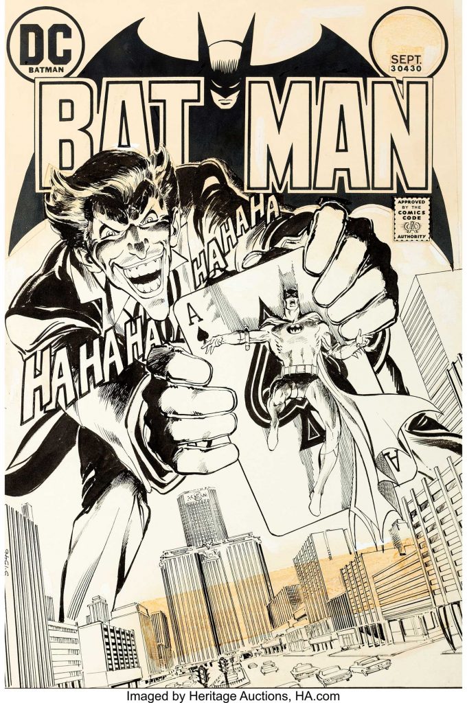 Neal Adams Batman #251 Cover The Joker Original Art (DC, 1973)