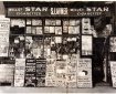 The shop front of S. Lavner, newsagent, 241 Bethnal Green, London, circa 1951. Released as part of a publicity pack for "Nigel Henderson's Streets" in 2017. Photo © Nigel Henderson Estate