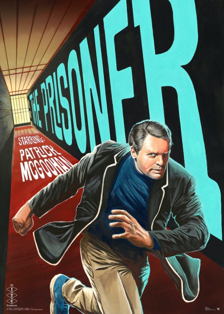 Patrick McGoohan's Number Six - limited edition poster by Dan Orgill