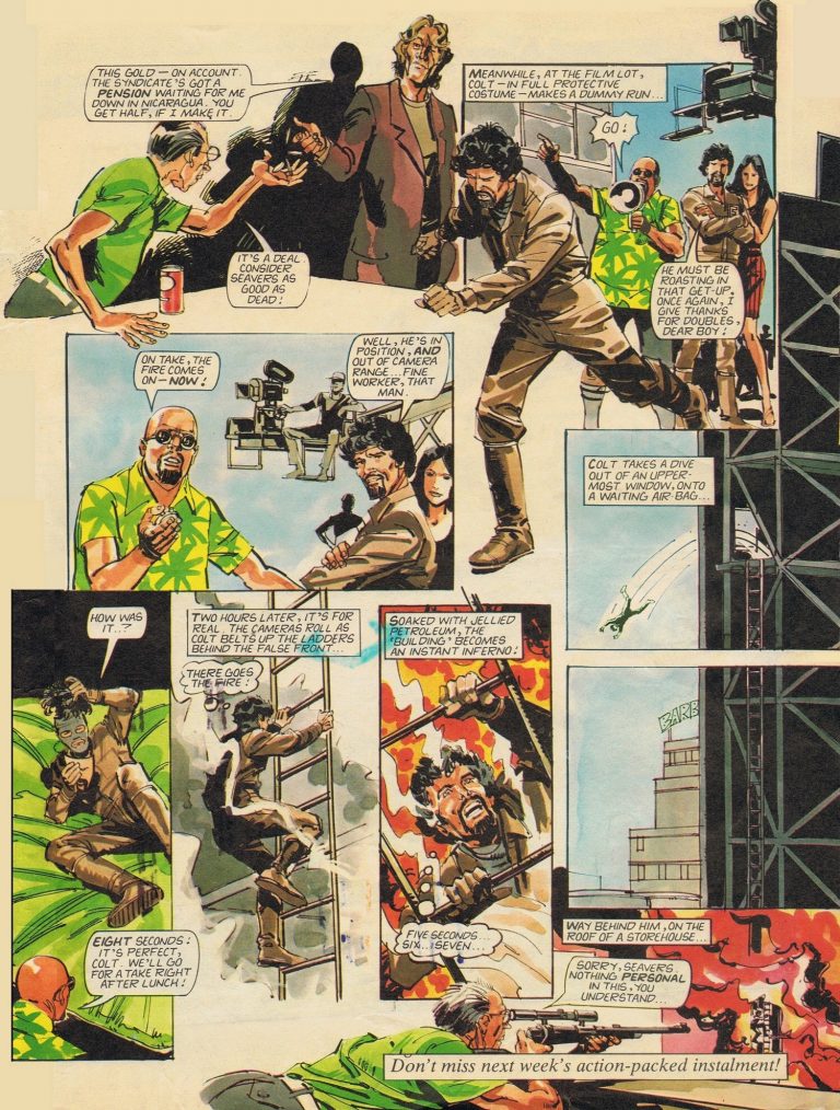 An episode of “The Fall Guy” from Look-In published in 1982 (Issue 31)