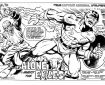 Captain America Splash Page by Jeff Aclin - for Marvel UK