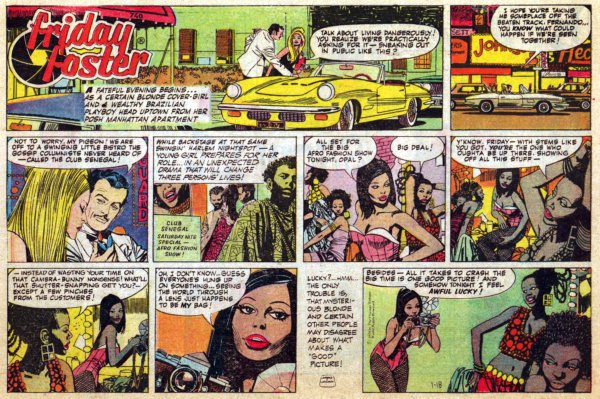 The first Friday Foster newspaper strip, published in 1970