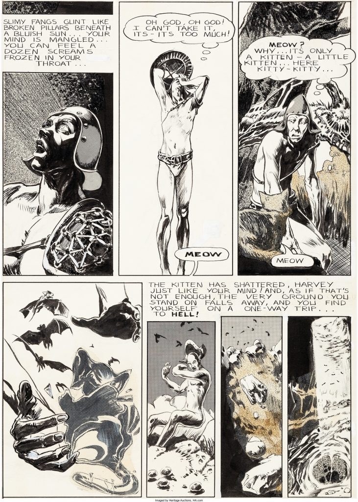 Web of Horror: "I Can't See My Face Because My Name Keeps Getting in the Way"￼ by Michael Kaluta Page 3