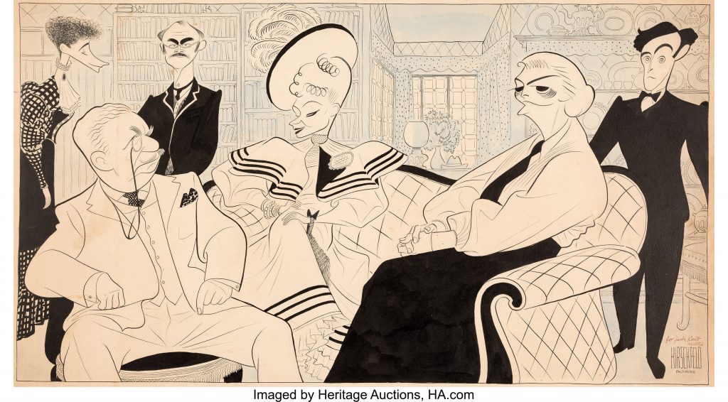Al Hirschfeld's The New York Times Drama Section Original Art (NYT Co., 1940)