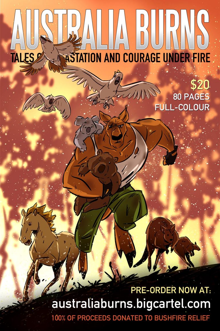 Australia Burns: Killeroo Promotional art by Darren Close