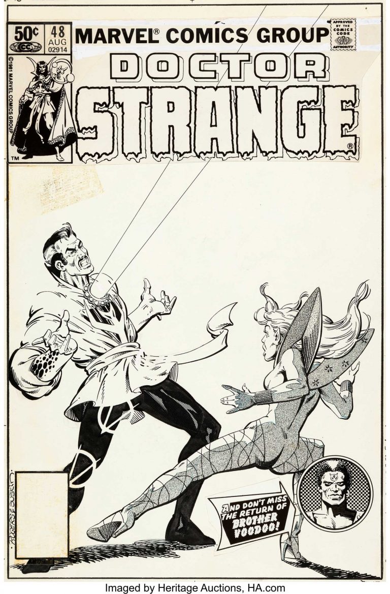 Marshall Rogers and Terry Austin Doctor Strange #48 Cover Original Art (Marvel, 1981)
