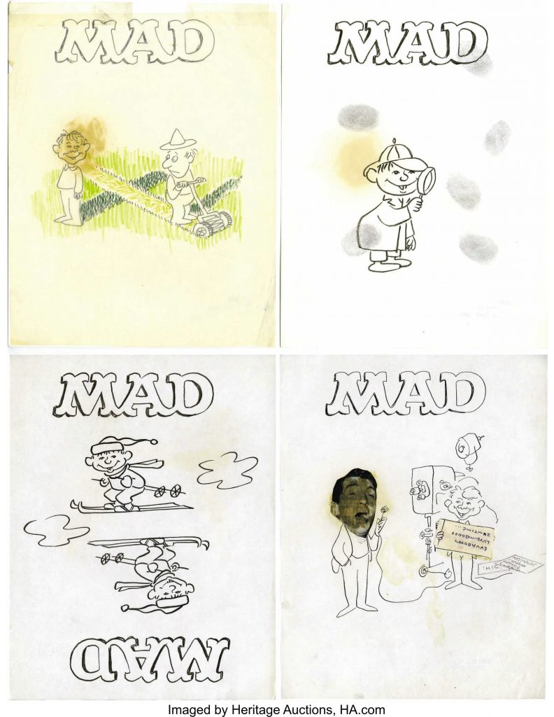 Jack Kent's MAD Cover Preliminary Original Art, a group of four (EC, circa 1970s)
