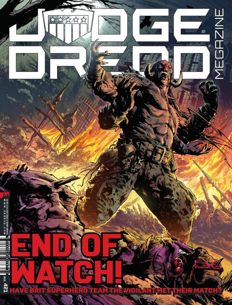 June: Judge Dredd Megazine Issue 421 featuring The Vigilant