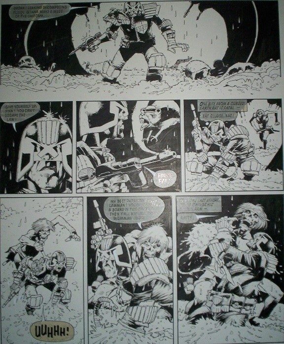 Judge Dredd - The Fink - art by Mick McMahon