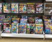 Some of the wide range of comic and young people's titles on sale in Sainsbury's, Lancaster in February 2020, including market leaders Beano and Pokemon