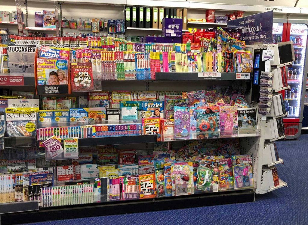 Young children's titles on sale in WHSmith Lancaster were squeezed for space back in January, with puzzle magazines - the leading publishing sector - taking precedence on the shelf