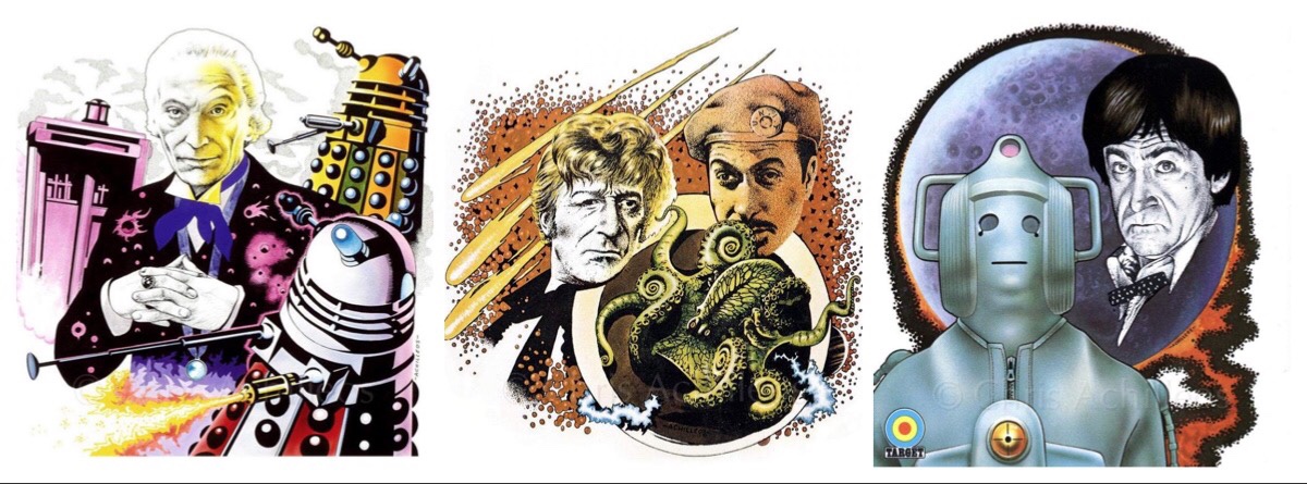 Doctor Who Target Books art by Chris Achilléos - Montage