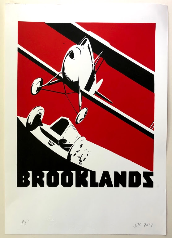 Brooklands Limited Edition Screenprint by John Patrick Reynolds