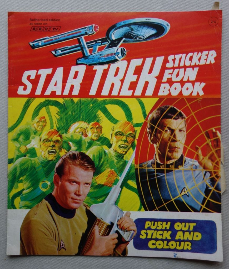 Star Trek Sticker Fun Book 1969, published by World Distributors