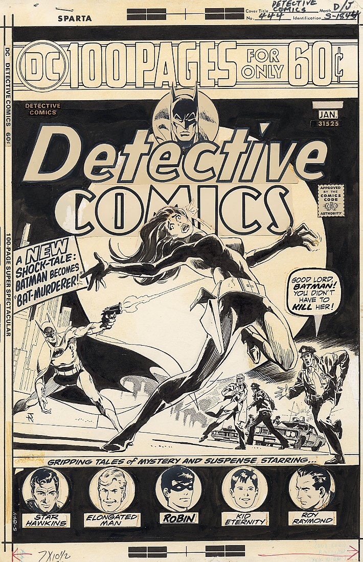 Detective Comics #444 cover art by Jim Aparo