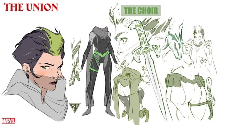 Character design for Marvel Comics The Union's "The Choir" by R. B. Silva