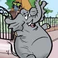Ellis the Escaping Elephant by Lew Stringer © DC Thomson