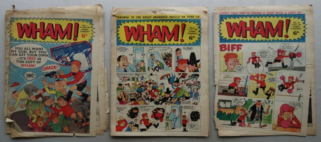 Wham Issues 1, 4, 12 (1964) Incomplete