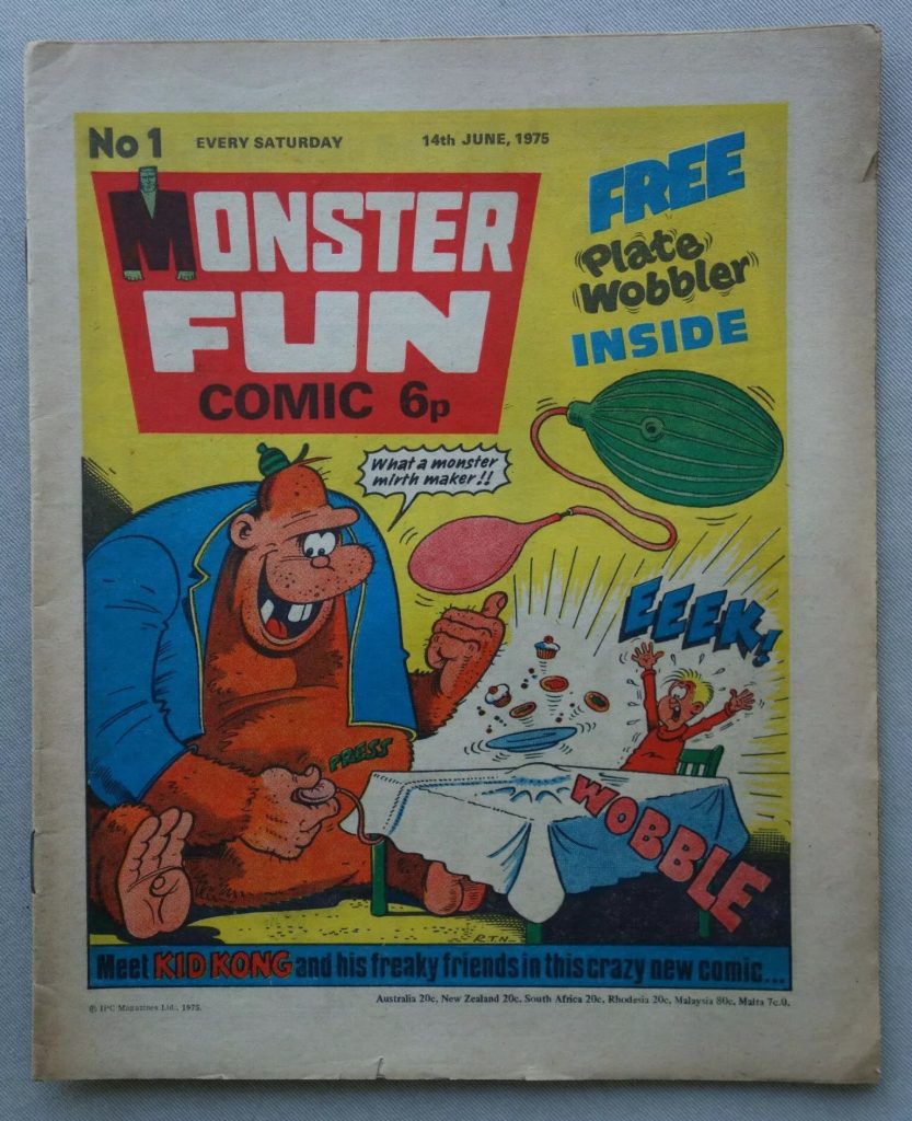 Monster Fun Issue One, cover dated 14th June 1975 