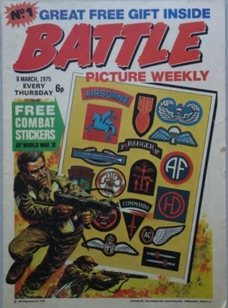 Battle Picture Weekly comic Issue 1 - cover dated 8th March 1975