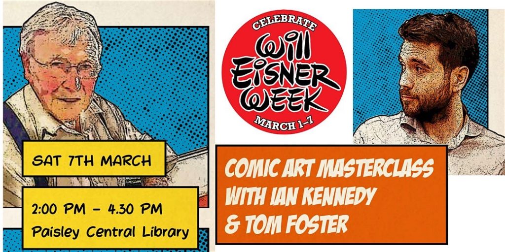 Paisley Central Library - Comic Art Masterclass with Ian Kennedy and Tom Foster (2020)